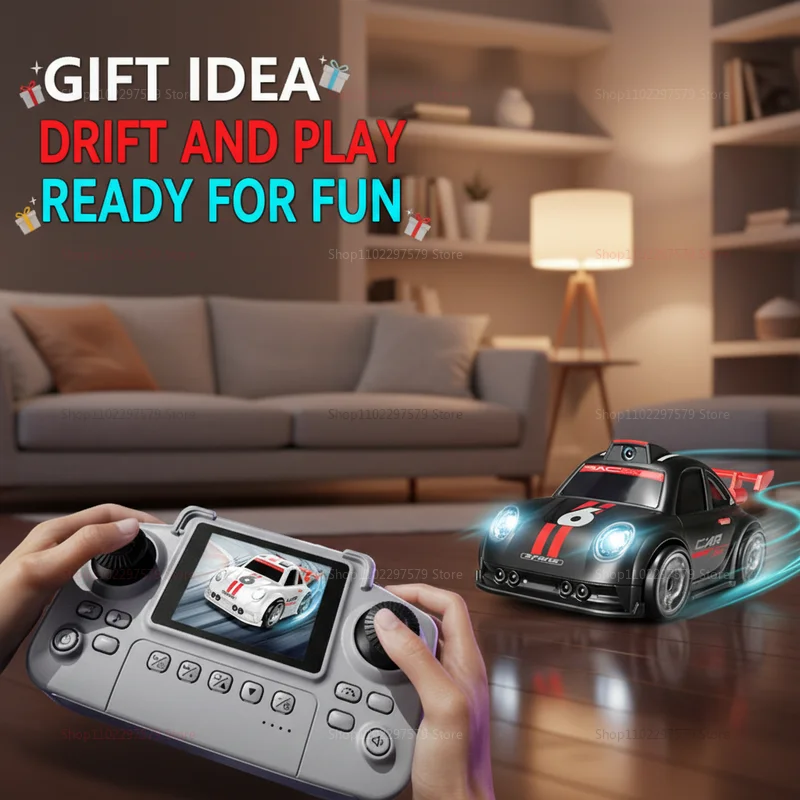 NEW Mini RC Stunt Drift Car with Dual Mode Lights Music HD Camera Screen Control Smart Induction Kids Toy Gifts for Boys Girls thumbnail 4
