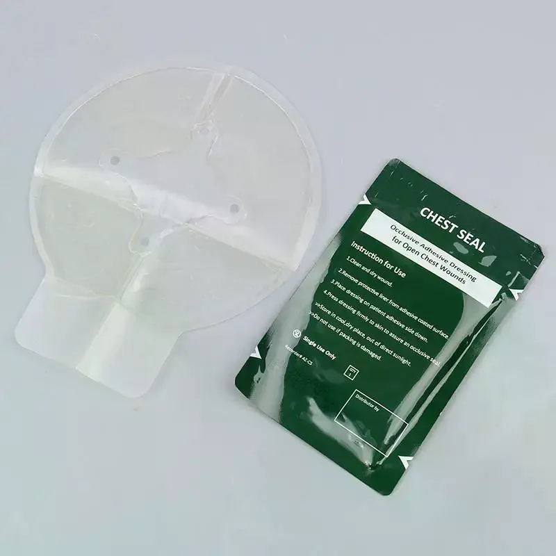 Safety Survival Emergency Trauma Sticker Chest Seal Vented First Aid Patch Outdoor Tool thumbnail 5