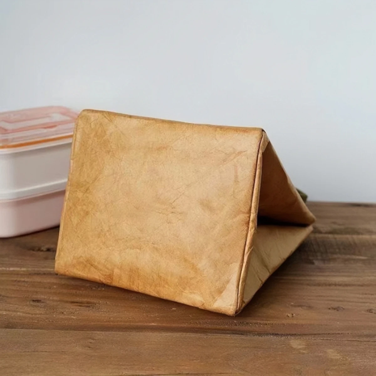 Paper bag thermal bag custom portable lunch bag kraft paper refrigerated bento bag Office worker portable lunch box bag thumbnail 4