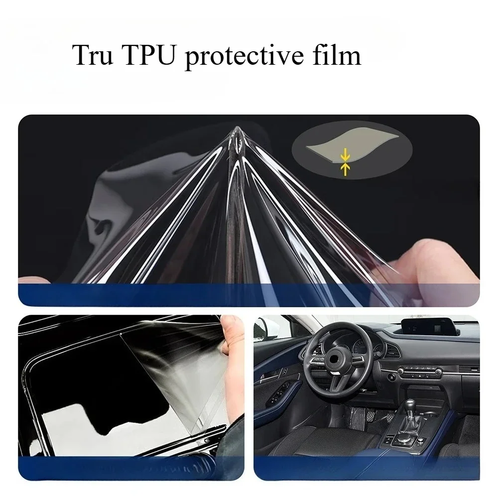 For Mazda CX30 2020-2024 Car Center Console Gear Panel Navigation Screen TPU Interior Protective Film Anti-Scratch Repair LHD thumbnail 3