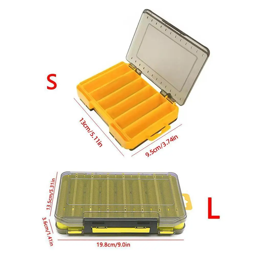 Portable Fishing Tackle Box Lure Bait Storage Case High Strength Plastic Gear Tool Box Container Accessories Pesca 1pc thumbnail 6