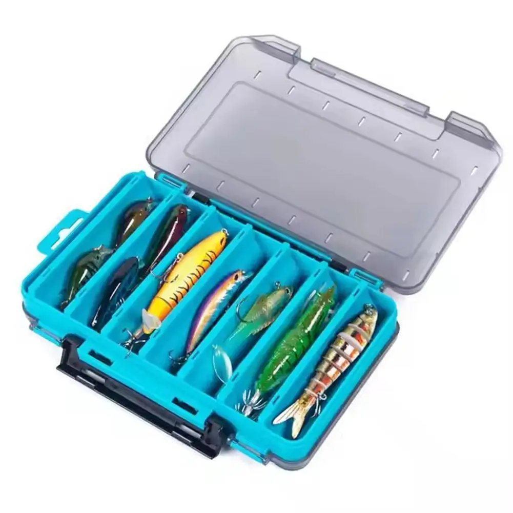 Portable Fishing Tackle Box Lure Bait Storage Case High Strength Plastic Gear Tool Box Container Accessories Pesca 1pc thumbnail 4