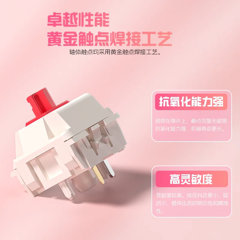 Kailh MX Sundae Linear 5Pin Mechanical Keyboard Switch HIFI Gaming And Office Use thumbnail 4