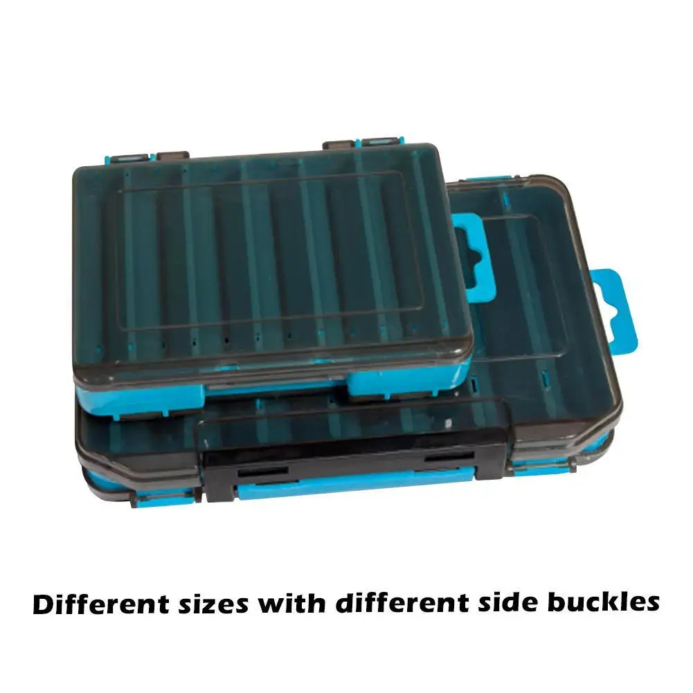 Fishing Tackle Box 14 Compartments Lure Hook Storage Case  Fishing Accessories Double Sided Fishing Tool Organizer Boxes thumbnail 5