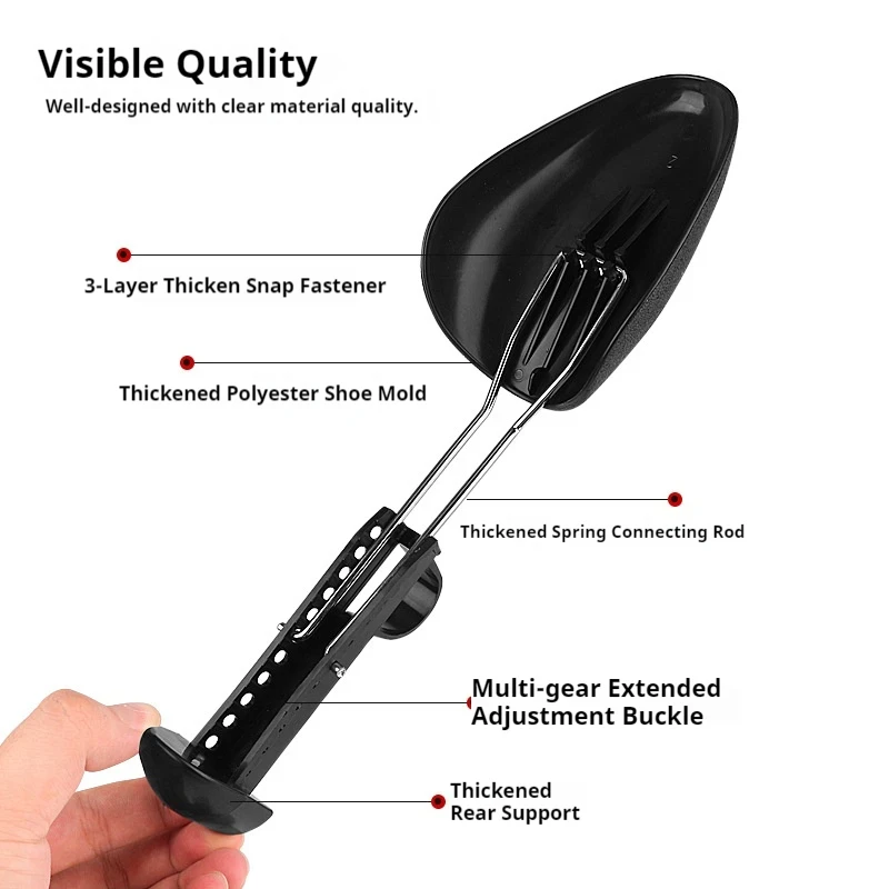 Shaping Anti Wrinkle Shoe Lasts Scalable Shoe Trees for Anti Deformation Inner Support Shoes Stretcher Unisex thumbnail 3