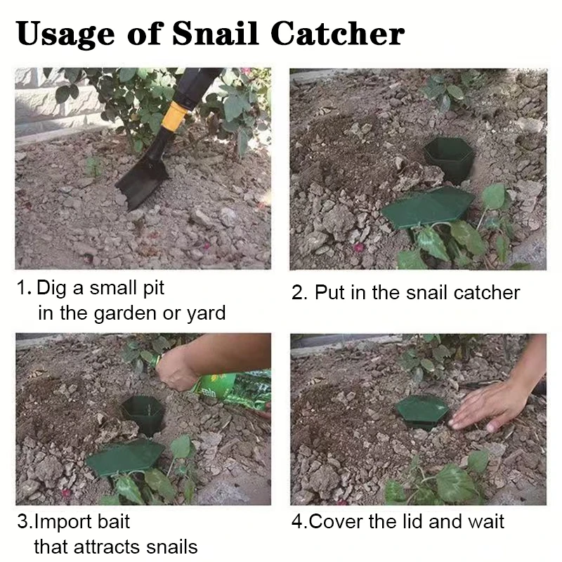  High-Quality Snail Trap Durable Thickened PP Plastic Catcher Safe No Electricity Reusable Garden Slug Cage for Vegetables thumbnail 4