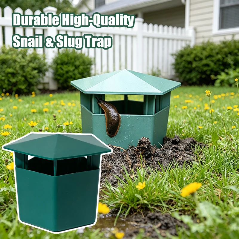  High-Quality Snail Trap Durable Thickened PP Plastic Catcher Safe No Electricity Reusable Garden Slug Cage for Vegetables