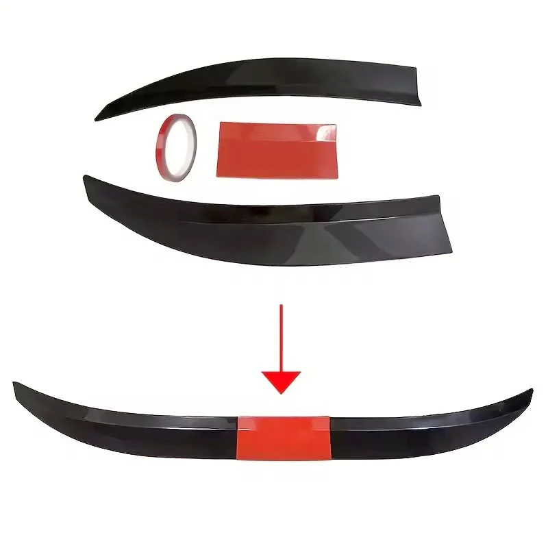 For CUPRA Tavascan 2023-2026 3-Section ABS Rear Trunk Spoiler 115-125cm Adjustable Sports Decor Top Wing Car Exterior Parts thumbnail 2