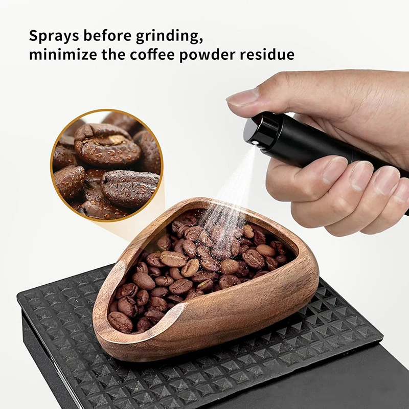 Wooden Coffee Beans Dosing Tray with Spray Bottle Set, Portable Coffee Bean Dosing Cup Espresso Coffee Accessories PTKFQJ02 thumbnail 2