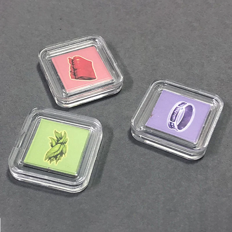 10PCS Square Clear Plastic Protector Containers Case For Token Board Game Holder Boxes Cards CollectionHot