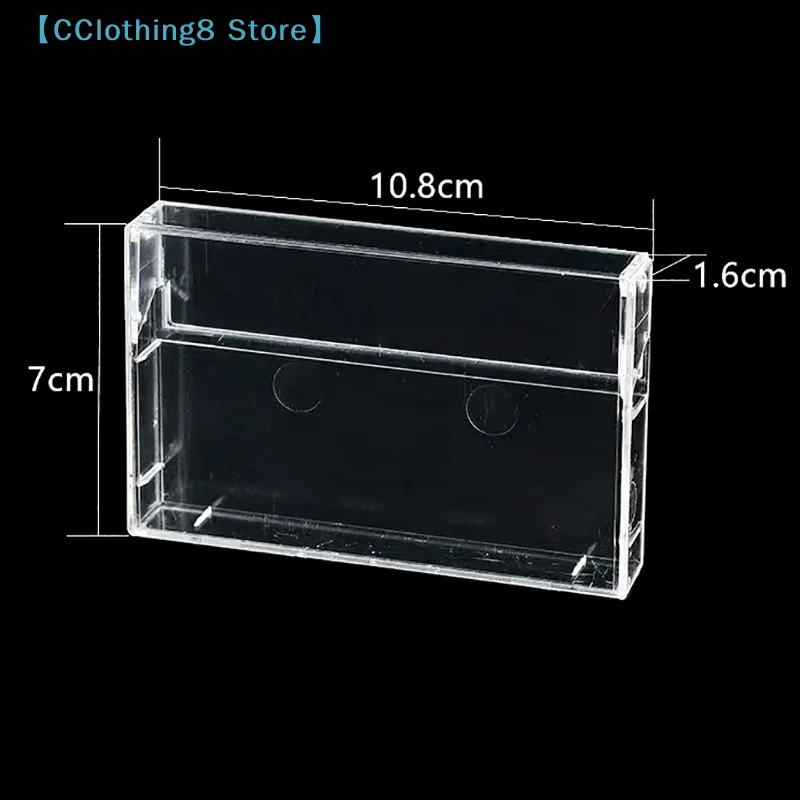 1Pc Cassette Tape Transparent Storage Box Audio Magnetic Recording Blank Tape Case Dustproof Box【AliS8】 thumbnail 6