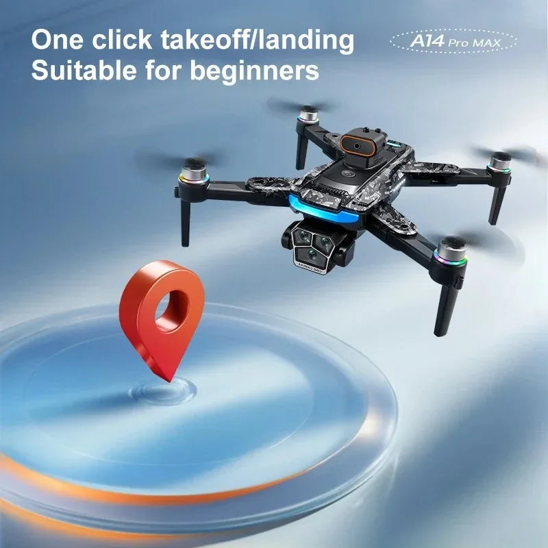 Lenovo Mi A14Pro Max Foldable Drone 8KThree Camera Obstacle Avoidance Optical Flow GPS RC Quadcopter Aerial Photography Aircraft thumbnail 5