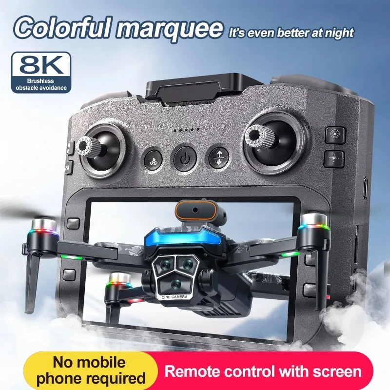 Lenovo Mi A14Pro Max Foldable Drone 8KThree Camera Obstacle Avoidance Optical Flow GPS RC Quadcopter Aerial Photography Aircraft thumbnail 3