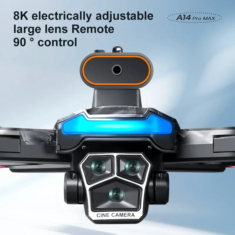 Lenovo Mi A14Pro Max Foldable Drone 8KThree Camera Obstacle Avoidance Optical Flow GPS RC Quadcopter Aerial Photography Aircraft thumbnail 4