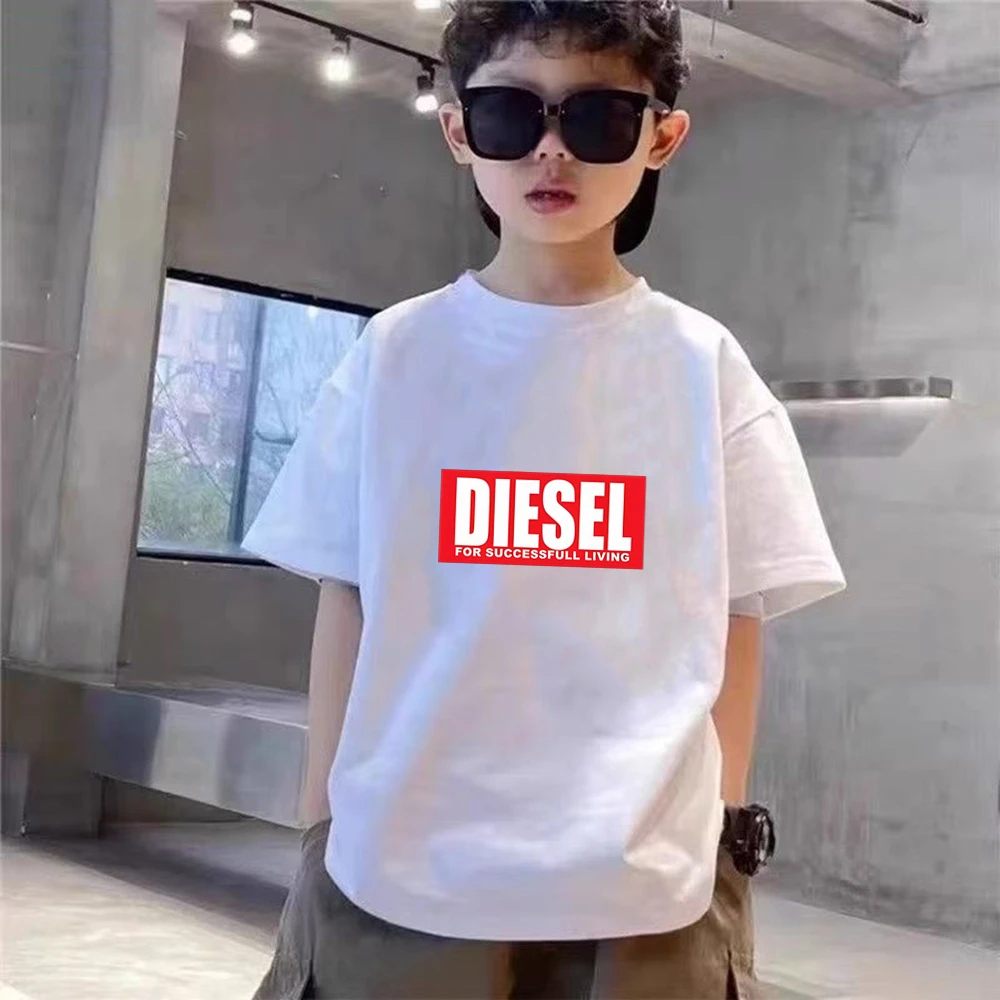 Boys Girls Age 3-12 Tee+shorts suit Children Short Sleeve T-shirts Casual Pink Black Fashion Summer Child loose Clothes thumbnail 4