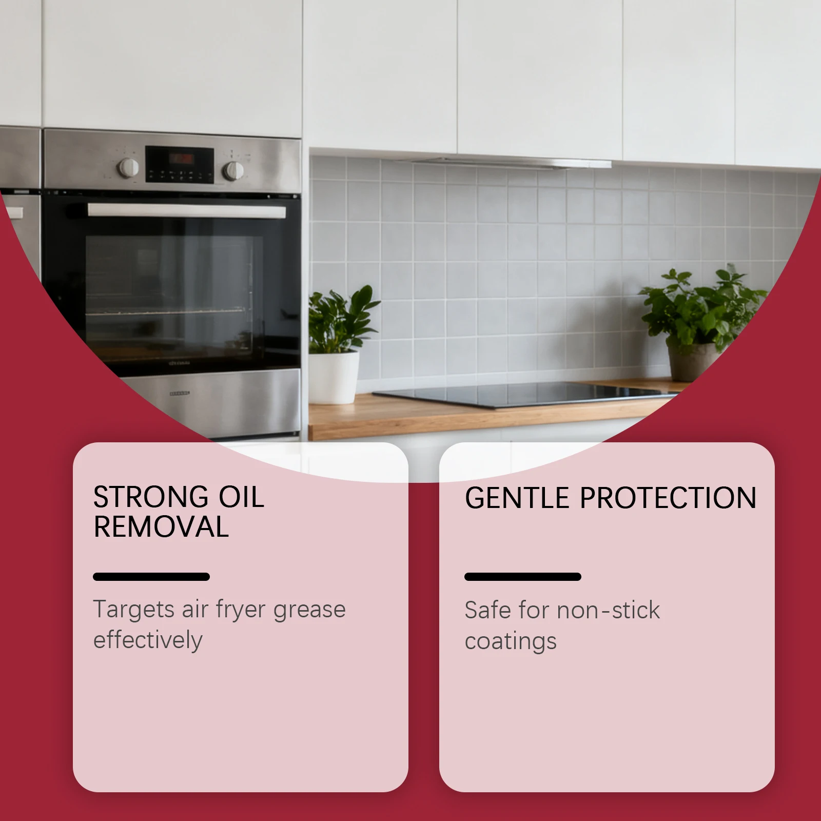 Air Fryer Cleaner 2-in-1 Clean Degrease Spray for Oven Microwave Remove Burnt Food Residue Tough Grime Kitchen Appliance Cleaner thumbnail 6