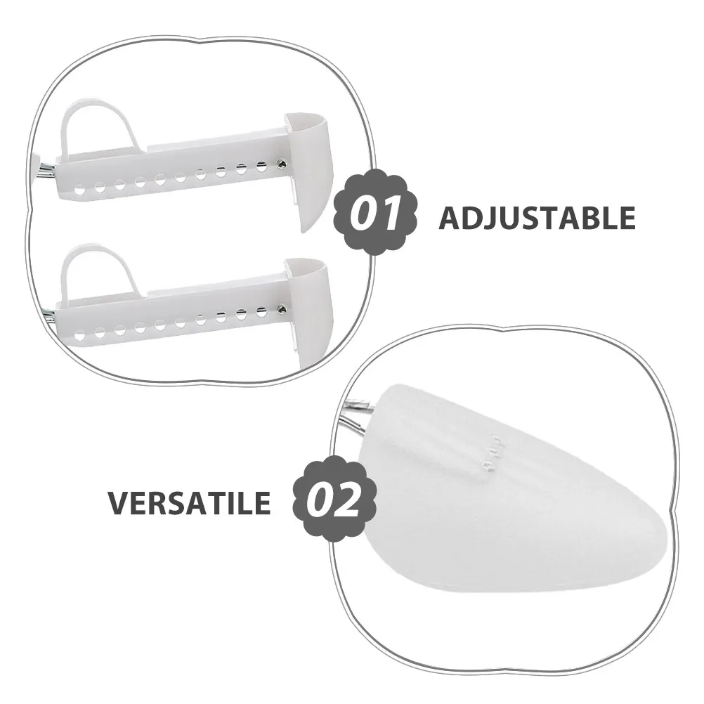 2Pairs Plastic Shoe Shapers Adjustable Shoe Trees Crease Protectors Boot Holders for Dress Shoes Sneakers Storage Support thumbnail 4