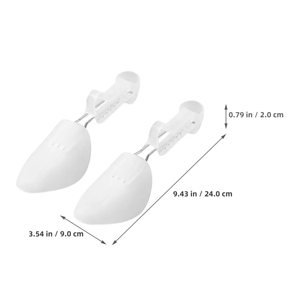 2Pairs Plastic Shoe Shapers Adjustable Shoe Trees Crease Protectors Boot Holders for Dress Shoes Sneakers Storage Support thumbnail 2