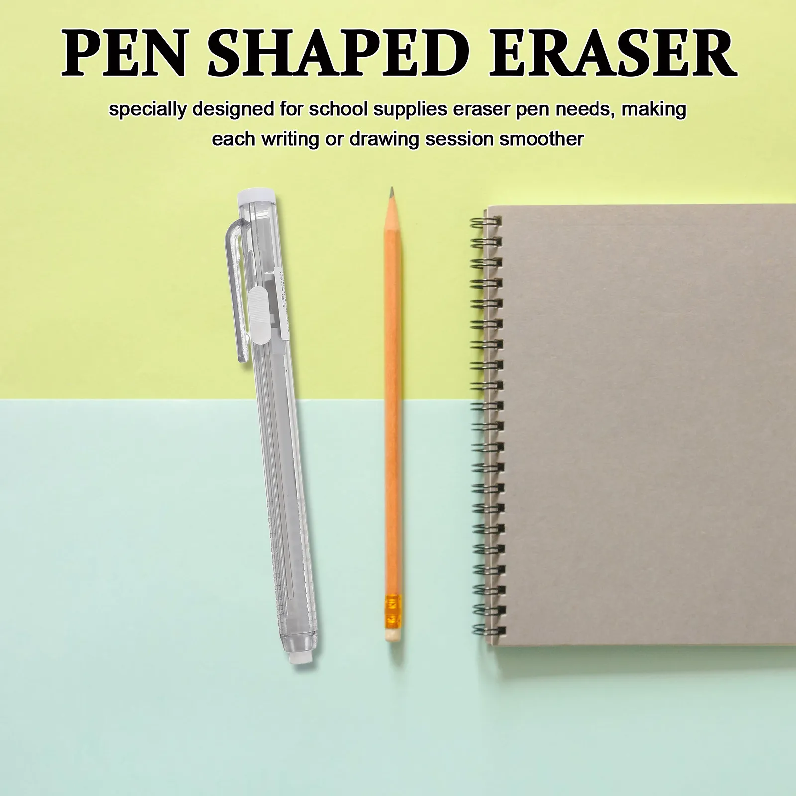 1 Set Eraser Pen with Replacement Refills Retractable Mechanical Pencil Eraser for Artists Drawing Painting for School Home thumbnail 3
