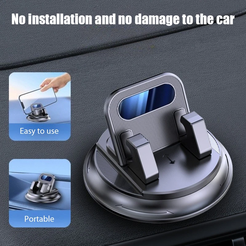 Universal Car Dashboard Phone Holder Adjustable Rotatable Mount Navigation Stand Auto Bracket Interior Accessory thumbnail 5