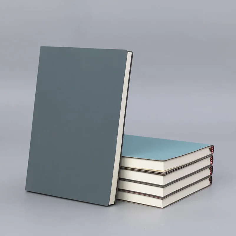 A5 Soft Leather Notebook With 60 Sheets120 Inner Pages, Waterproof Cover And Comfortable Touch Business Meetings College Life thumbnail 4