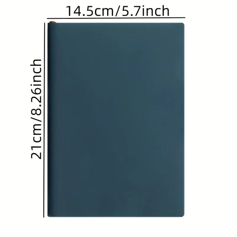 A5 Soft Leather Notebook With 60 Sheets120 Inner Pages, Waterproof Cover And Comfortable Touch Business Meetings College Life thumbnail 2