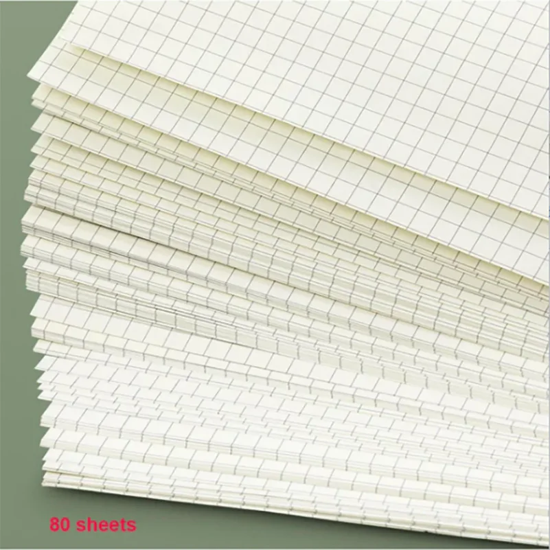 A5/B5/A4 Coil Notebook Grids Upward Flipping Notepad 80 Sheets Hard Cover Sketchbook School Office Supplies thumbnail 5