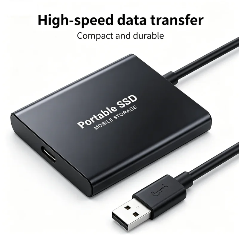 Durable External Hard Drive Portable Compact Storage Device Universal Compatibility For Multimedia File Saving And Storage thumbnail 4
