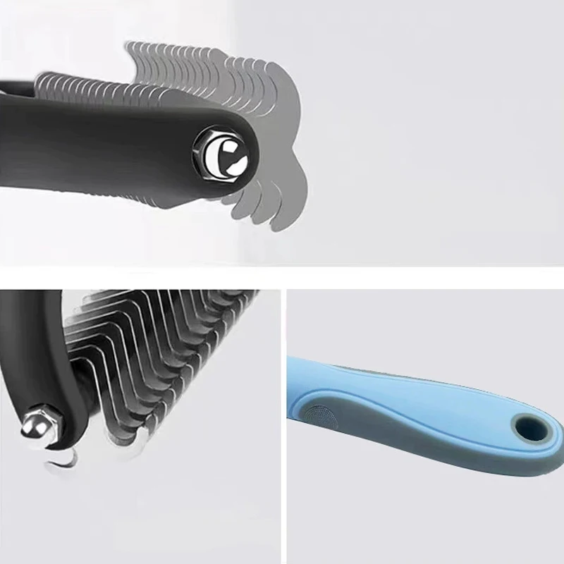 Professional Pet Deshedding Brush Dog Cat Grooming Tool Hair Fur Remover Undercoat Knot Cutter Comb for Puppy Shedding Supplies thumbnail 5