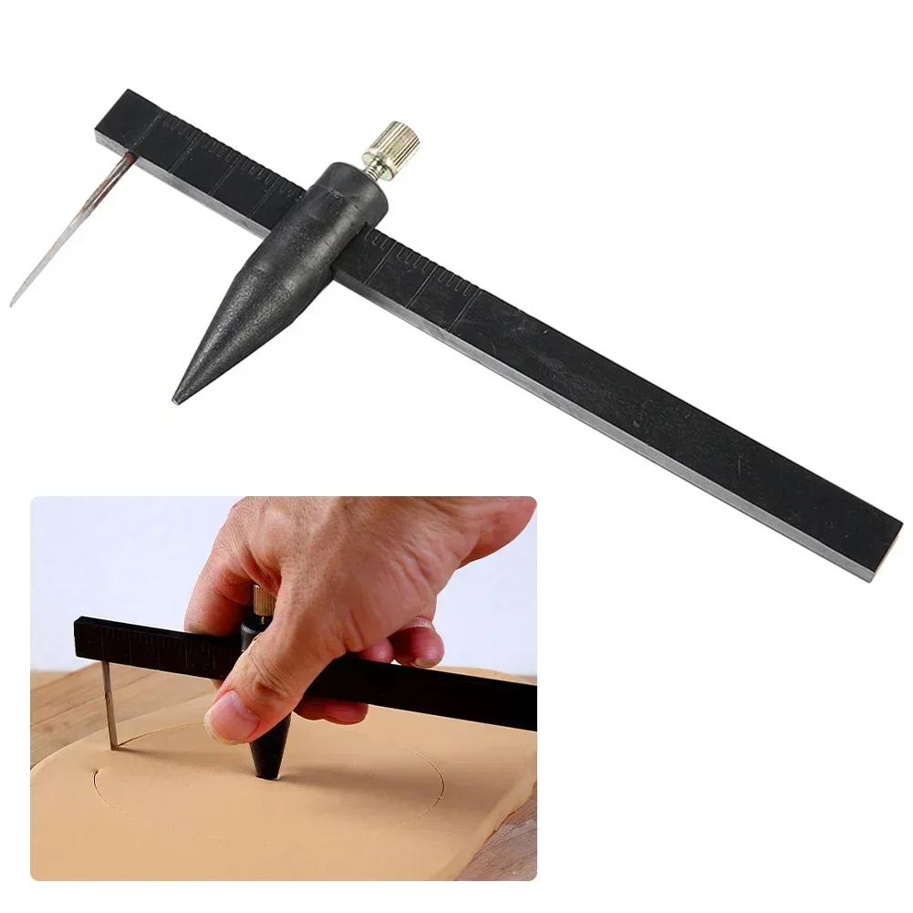 DIY Clay Modeling Tool Accessories Pottery Clay Compass Circle Cutter Soft Clay Cutting Caliper Ceramic Sculpture Mold Tools thumbnail 2