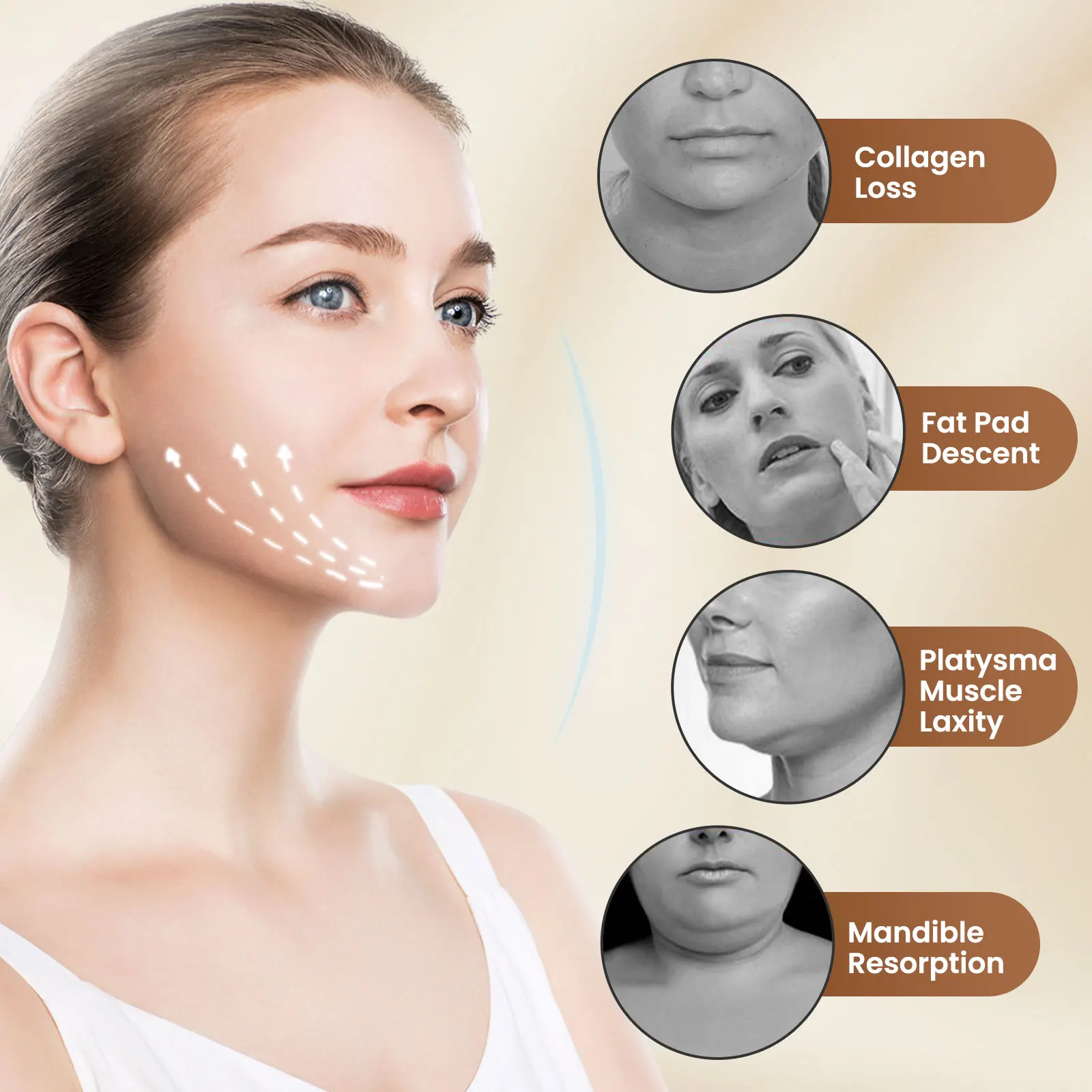 Facial Slimming Massager 6 Mode Facial Lifting Device EMS Facial Double Chin V Face Firming Massager Beauty Tool Home Use thumbnail 5