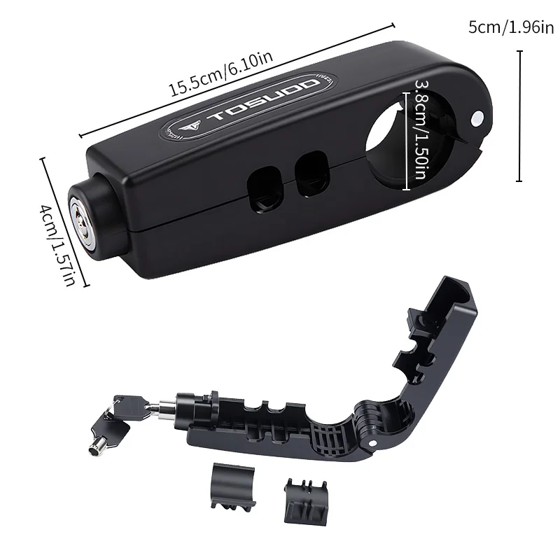 TOSUOD Motorcycle Handlebar Brake Lock Solid Anti-Theft Safety Lock For Motorbike Scooter thumbnail 2