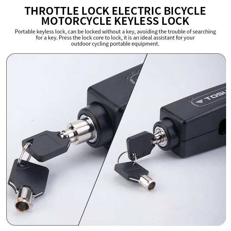 TOSUOD Motorcycle Handlebar Brake Lock Solid Anti-Theft Safety Lock For Motorbike Scooter thumbnail 4