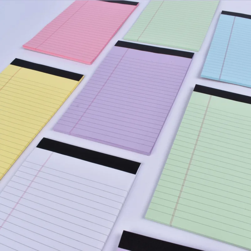 A5 Perforated Notebook 6-Piece Set 6 Mixed Colors (1 Each) 30 Pages per Notebook for Office School Daily Use Portable thumbnail 3