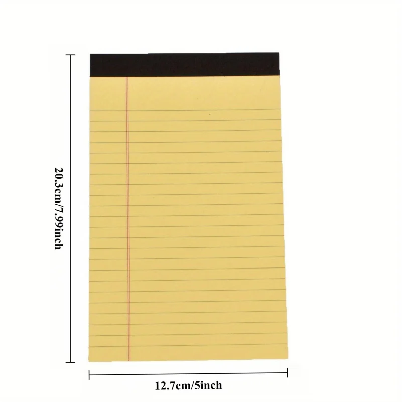 A5 Perforated Notebook 6-Piece Set 6 Mixed Colors (1 Each) 30 Pages per Notebook for Office School Daily Use Portable thumbnail 2