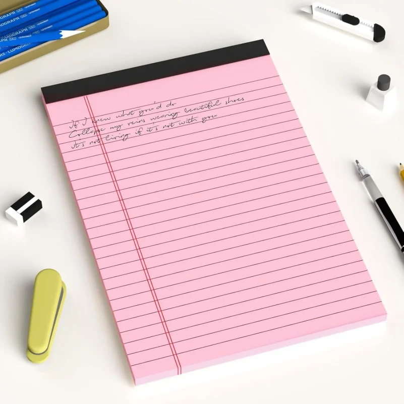 A5 Perforated Notebook 6-Piece Set 6 Mixed Colors (1 Each) 30 Pages per Notebook for Office School Daily Use Portable thumbnail 5