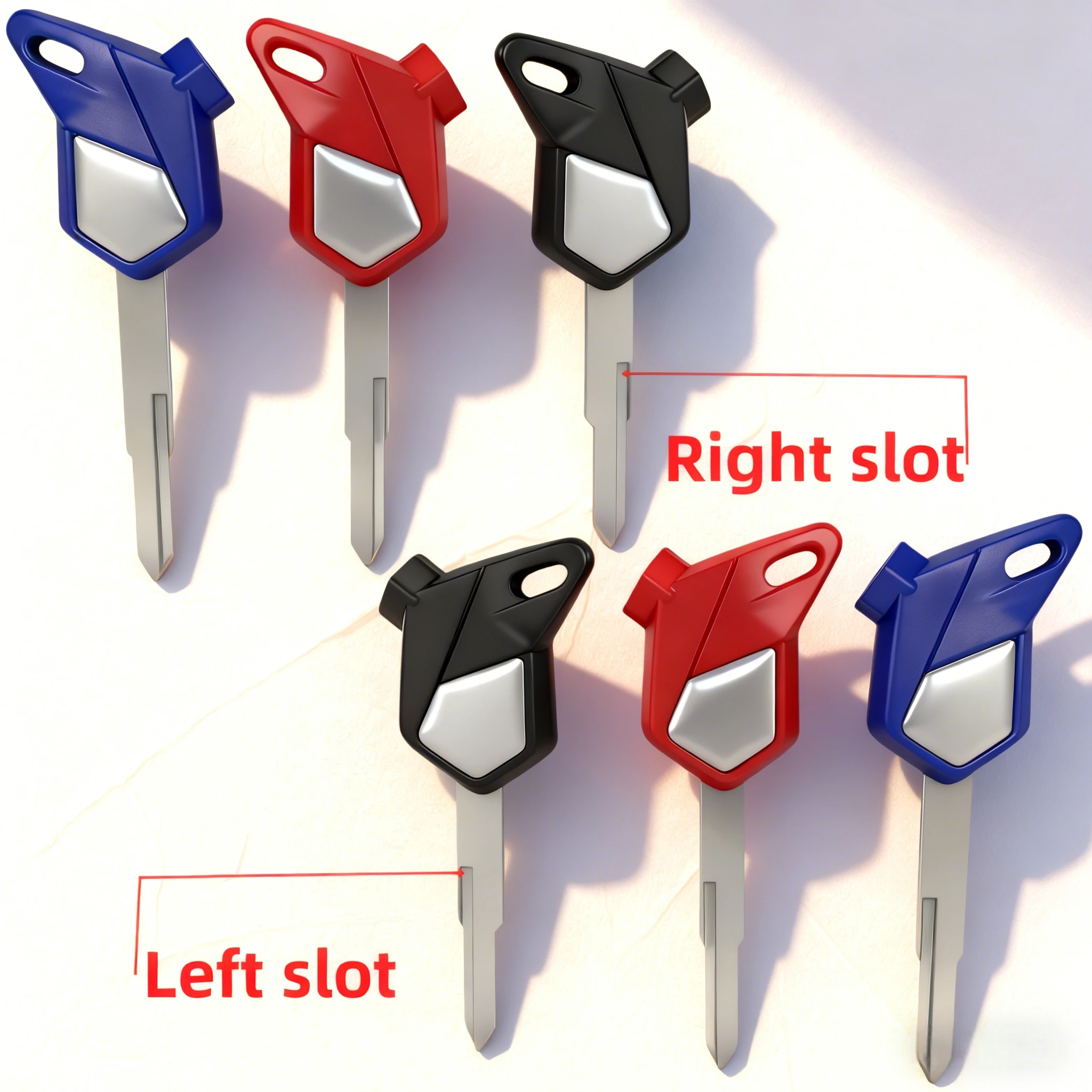 Motorcycle key blank For HONDA Scooter Magnet Anti-theft lock PCX 125 SCR100 WH110 150 LEAD125 AirBlade Emergency key thumbnail 2