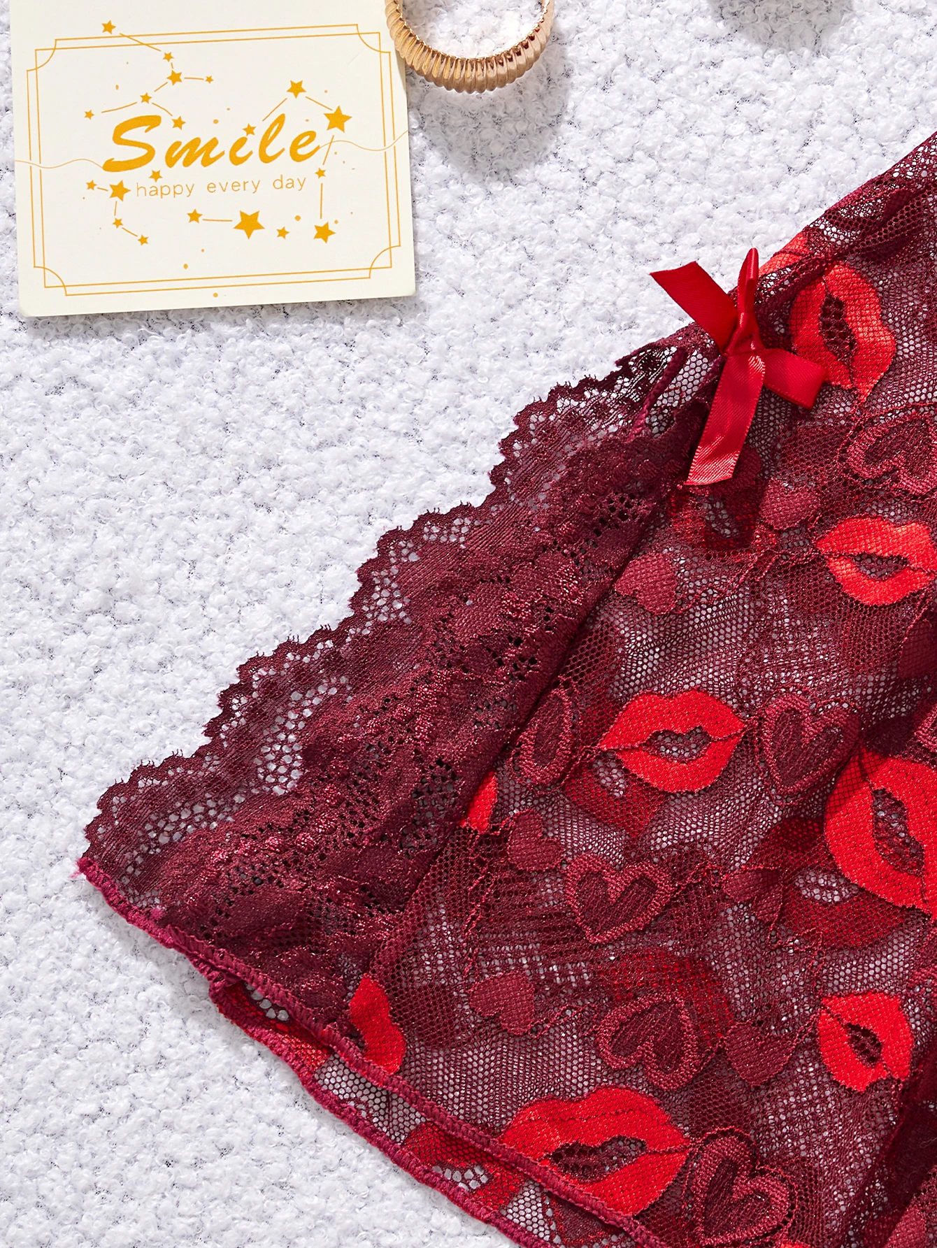 Irresistible Sexy Red Lingerie Dress See Through Mesh Sleepwear For Women Romantic Night Summer thumbnail 6