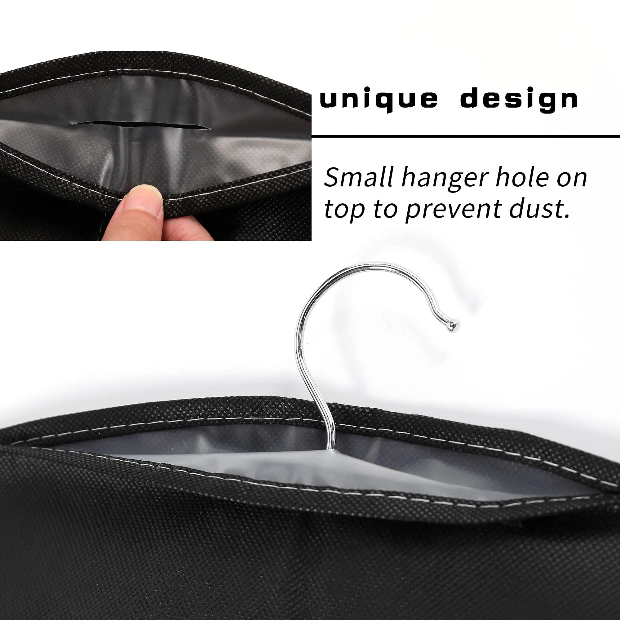 1-15PCS Dustproof Cloth Cover Bags Clothes Hanging Garment Dress Suit Coat Dust Cover Home Storage Bag Pouch Case Organizer thumbnail 4
