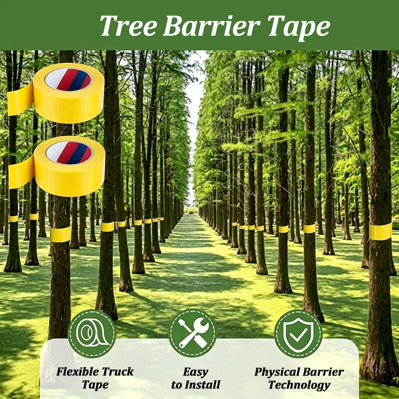 Double-Sided Adhesive Insect Tape Outdoor Pest Catcher Garden Tree Insect Control Sticky Tape Trapping Band for Plant Protection thumbnail 2