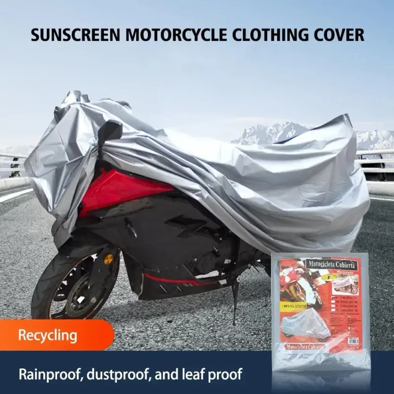 Black Rainproof Protective Cover for Bicycle Motorcycle Electric Vehicle Outdoor Car Cover thumbnail 2
