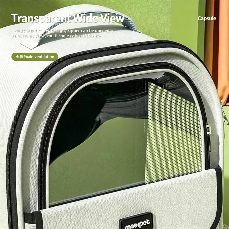 Pet Cat Carrying Bag Breathable Mesh Portable Large Capacity Pet Carrier Backpack for Dog and Cat Outdoor Travel Hiking Supplies thumbnail 2