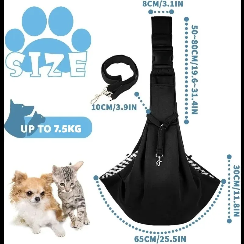 Pet Comfortable Dog Bag,Pet Crossbody Shoulder Bag,Outdoor Travel Portable Cat Puppy Sling Carrier Bag For Small Dogs thumbnail 2