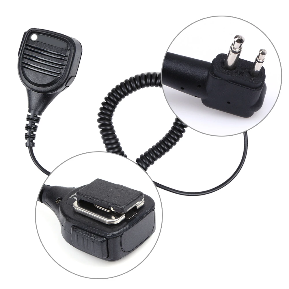 2 Pin Remote Speaker Microphone Cable Length 8.2ft (MAX) Portable Handheld Walkie Talkie Microphone for Motorola CP200 thumbnail 3