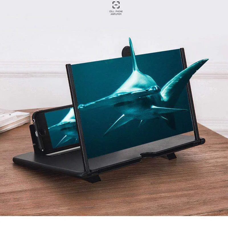 HD Mobile Phone Screen Amplifier 10/12 Inch Anti-Blue Light Eye Protection Screen Magnifier for Clearer Vision thumbnail 2