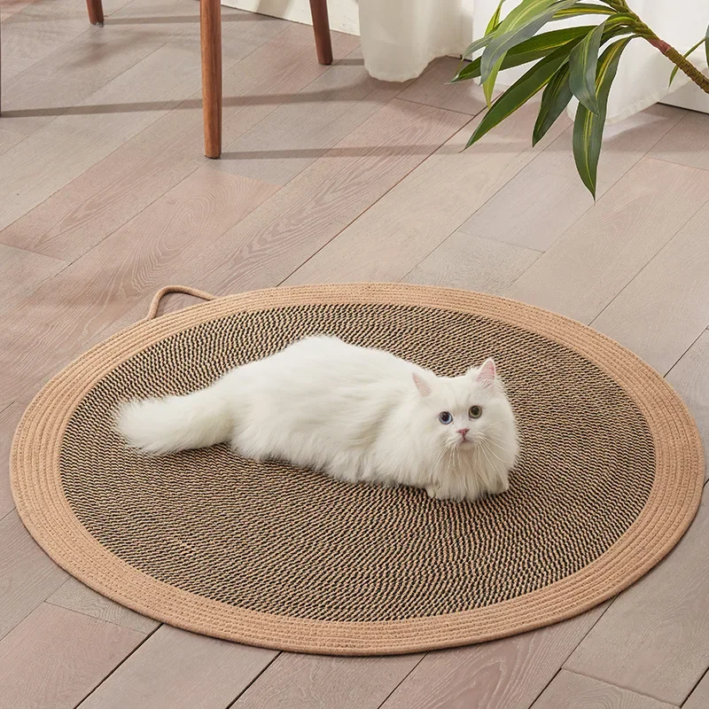 Scratch Cat Cushion Wear-resistant and Non-crumbling Rattan Mat Cat Ice Mat Floor Mat Cat Scratching Board Pet Supplies thumbnail 5