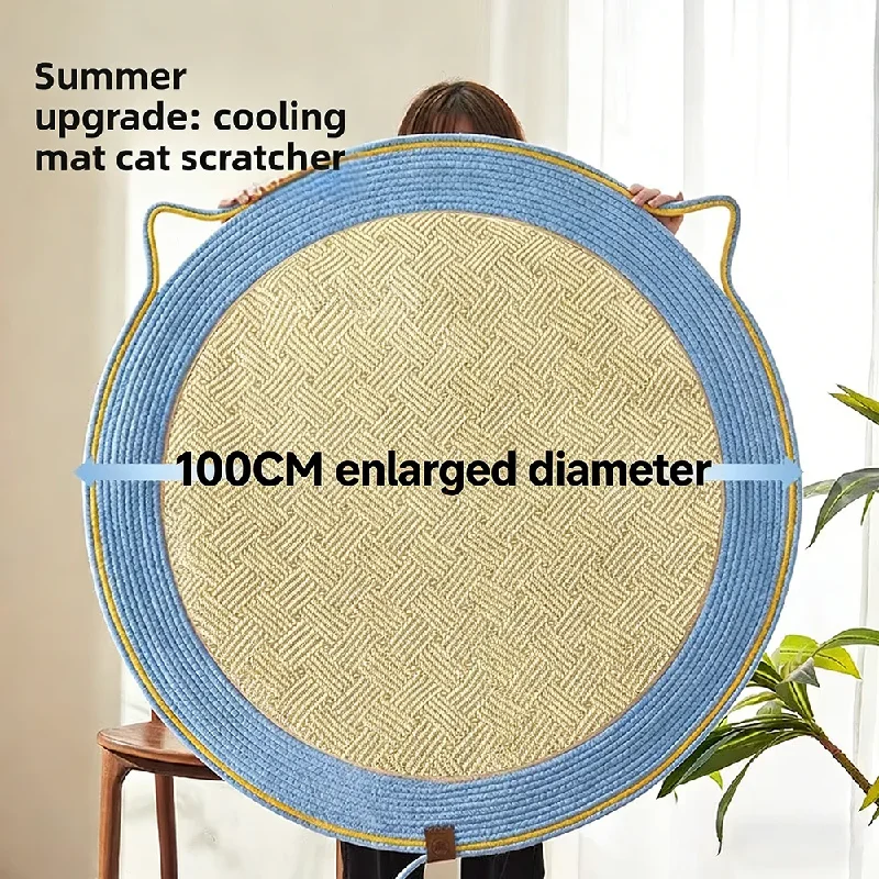 Scratch Cat Cushion Wear-resistant and Non-crumbling Rattan Mat Cat Ice Mat Floor Mat Cat Scratching Board Pet Supplies thumbnail 3