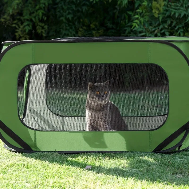 Portable Pet Tent Foldable Exercise Pen Dog Cat House Indoor Outdoor Birthing Room for Puppy Kitten thumbnail 3