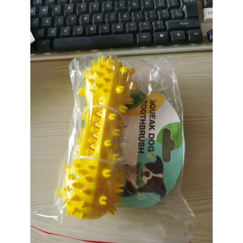 Squeaky Dog Chew Toy Sound Dumbbells Teeth Grinding Sticks Dog Teeth Bone Toothbrush Pet Supplies for Medium Large Dogs thumbnail 6
