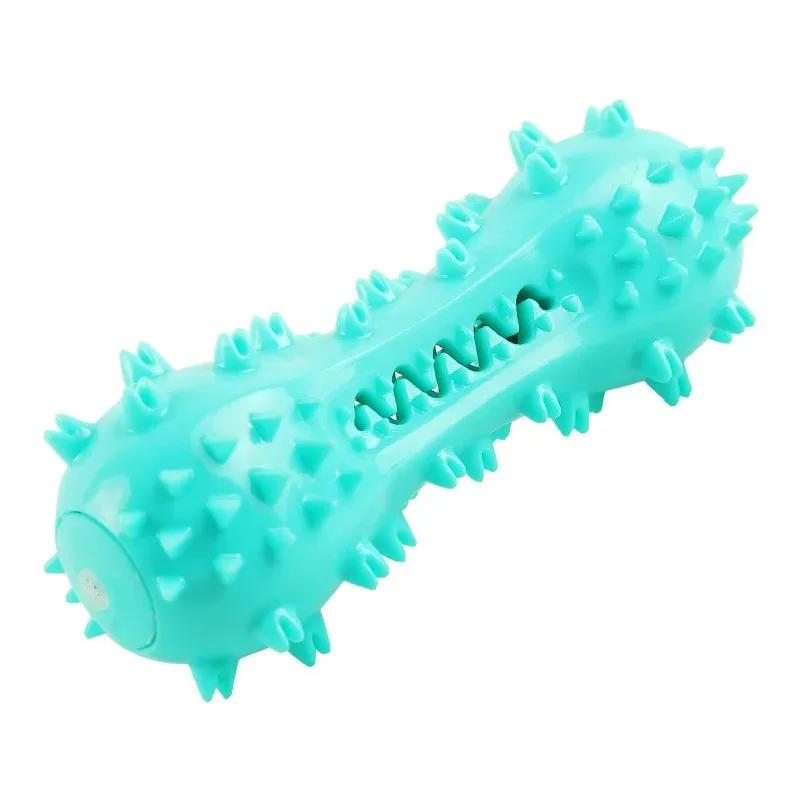Squeaky Dog Chew Toy Sound Dumbbells Teeth Grinding Sticks Dog Teeth Bone Toothbrush Pet Supplies for Medium Large Dogs thumbnail 5